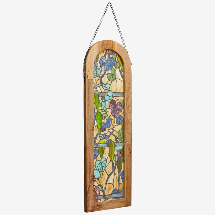 Image 106540_ALTMORE2.jpg, Product 106-540 / Price $269.99, Tiffany-Style Fruitful Grapevine Stained-Glass Window Panel (36"H) from Tiffany Style Lighting on TSC.ca's Home & Garden department
