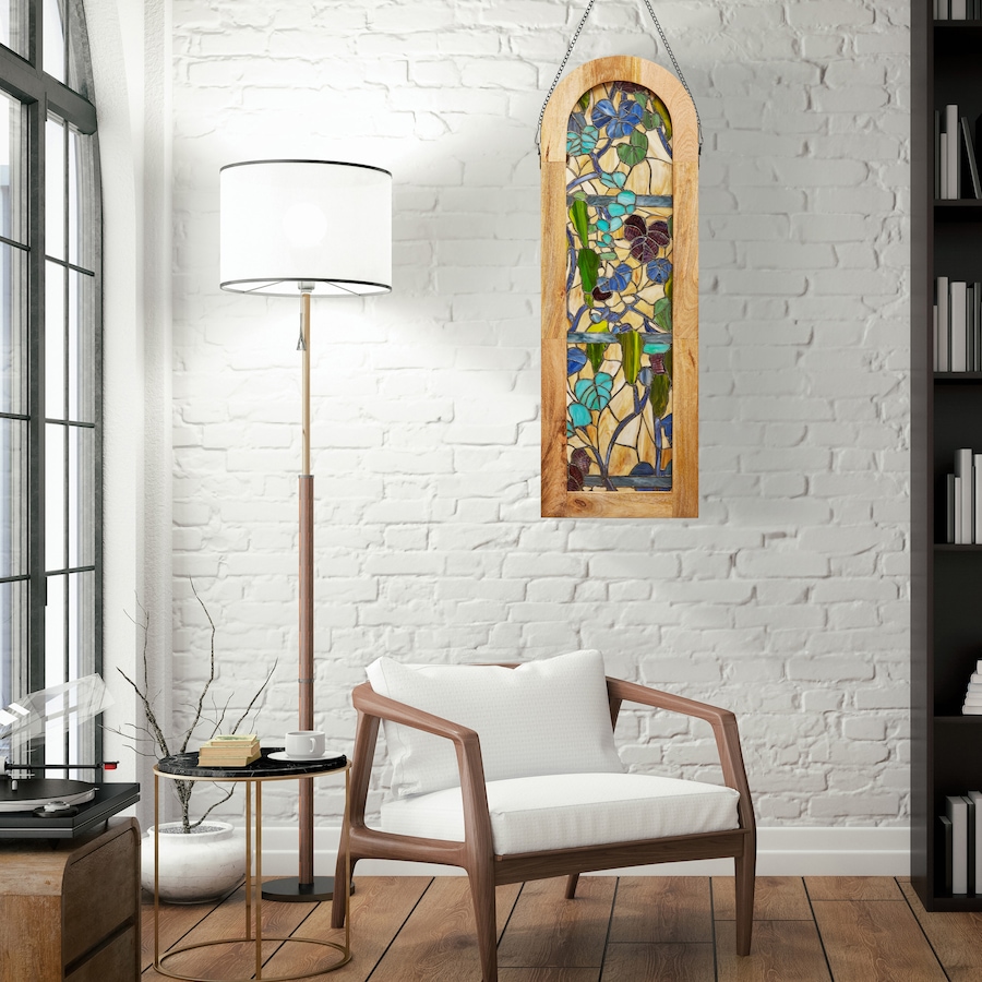 Image 106540_ALTMORE9.jpg, Product 106-540 / Price $269.99, Tiffany-Style Fruitful Grapevine Stained-Glass Window Panel (36"H) from Tiffany Style Lighting on TSC.ca's Home & Garden department