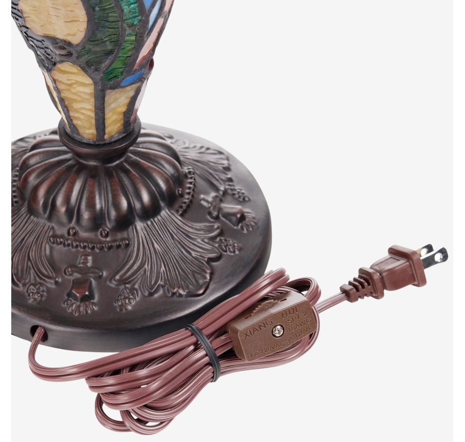 Image 106542_ALTMORE3.jpg, Product 106-542 / Price $449.99, Tiffany-Style Double-Lit Amber Stained-Glass Table Lamp (24"H) from Tiffany Style Lighting on TSC.ca's Home & Garden department