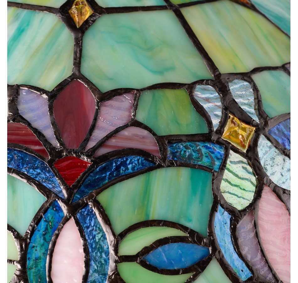 Image 106544_ALTMORE11.jpg, Product 106-544 / Price $459.99, Tiffany-Style Victorian Green Dome Shade Double-Lit Stained-Glass Table Lamp (24.5"H) from Tiffany Style Lighting on TSC.ca's Home & Garden department