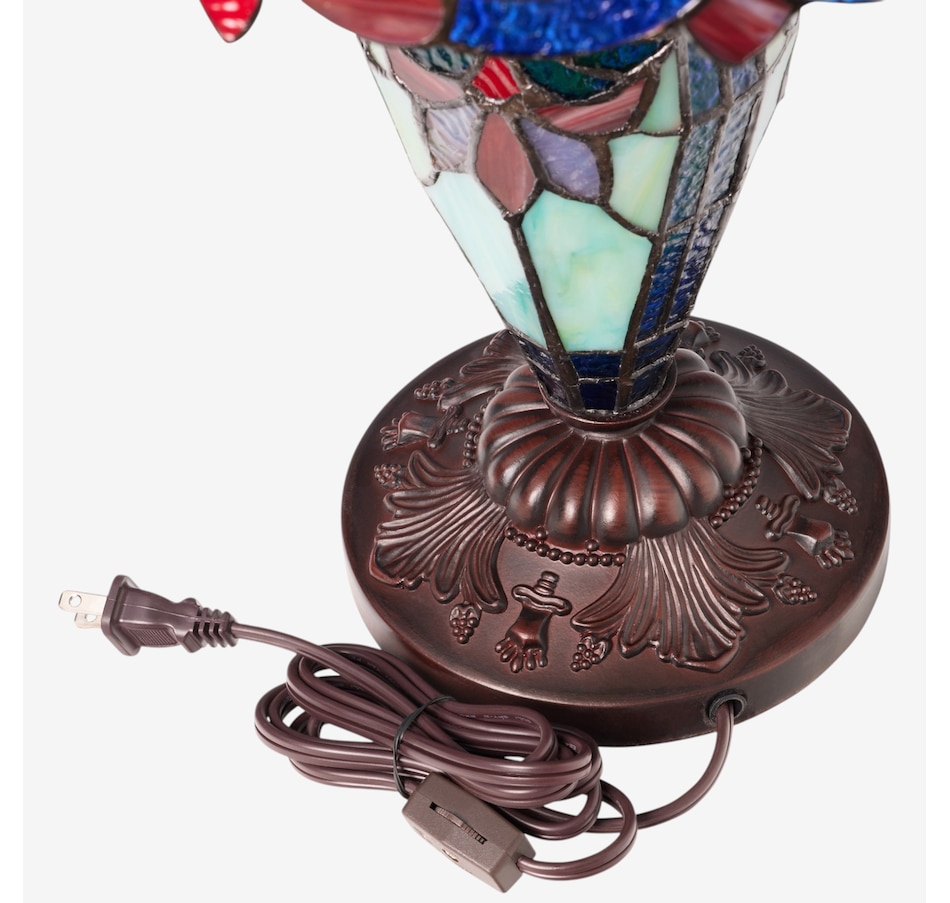 Image 106544_ALTMORE3.jpg, Product 106-544 / Price $459.99, Tiffany-Style Victorian Green Dome Shade Double-Lit Stained-Glass Table Lamp (24.5"H) from Tiffany Style Lighting on TSC.ca's Home & Garden department