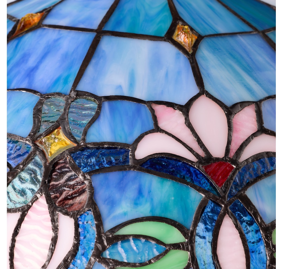 Image 106545_ALTMORE11.jpg, Product 106-545 / Price $459.99, Tiffany-Style Victorian Ivory Dome Shade Double-Lit Stained-Glass Table Lamp (24.5"H) from Tiffany Style Lighting on TSC.ca's Home & Garden department