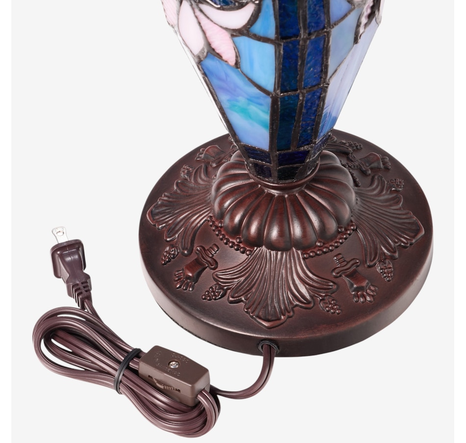 Image 106545_ALTMORE3.jpg, Product 106-545 / Price $459.99, Tiffany-Style Victorian Ivory Dome Shade Double-Lit Stained-Glass Table Lamp (24.5"H) from Tiffany Style Lighting on TSC.ca's Home & Garden department