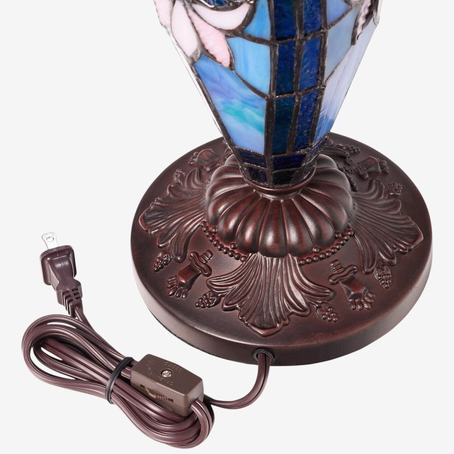 Image 106545_ALTMORE3.jpg, Product 106-545 / Price $459.99, Tiffany-Style Victorian Ivory Dome Shade Double-Lit Stained-Glass Table Lamp (24.5"H) from Tiffany Style Lighting on TSC.ca's Home & Garden department