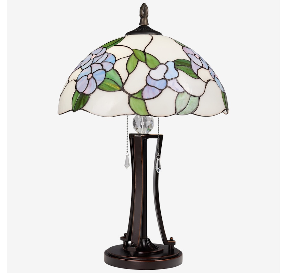 Image 106546.jpg, Product 106-546 / Price $499.99, Tiffany-Style Blue Bowl Shade Stained-Glass Table Lamp (24.75"H) from Tiffany Style Lighting on TSC.ca's Home & Garden department