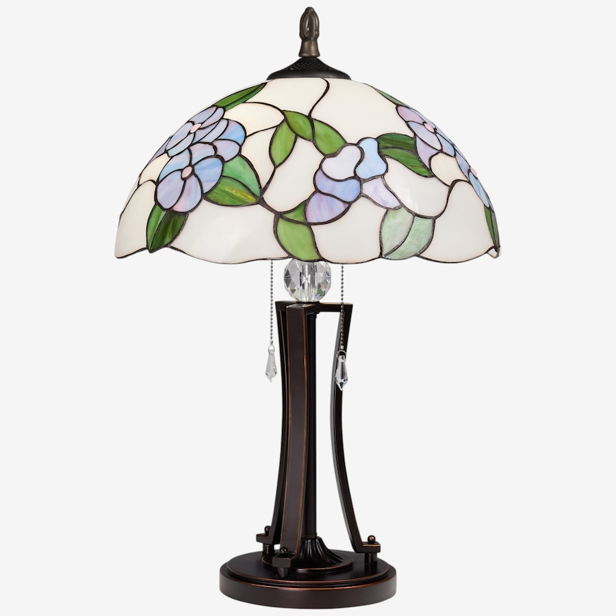 Image 106546.jpg, Product 106-546 / Price $499.99, Tiffany-Style Blue Bowl Shade Stained-Glass Table Lamp (24.75"H) from Tiffany Style Lighting on TSC.ca's Home & Garden department