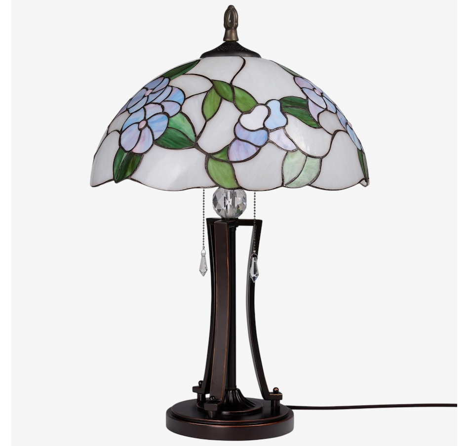 Image 106546_ALTMORE1.jpg, Product 106-546 / Price $499.99, Tiffany-Style Blue Bowl Shade Stained-Glass Table Lamp (24.75"H) from Tiffany Style Lighting on TSC.ca's Home & Garden department