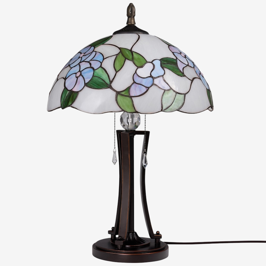 Image 106546_ALTMORE1.jpg, Product 106-546 / Price $499.99, Tiffany-Style Blue Bowl Shade Stained-Glass Table Lamp (24.75"H) from Tiffany Style Lighting on TSC.ca's Home & Garden department