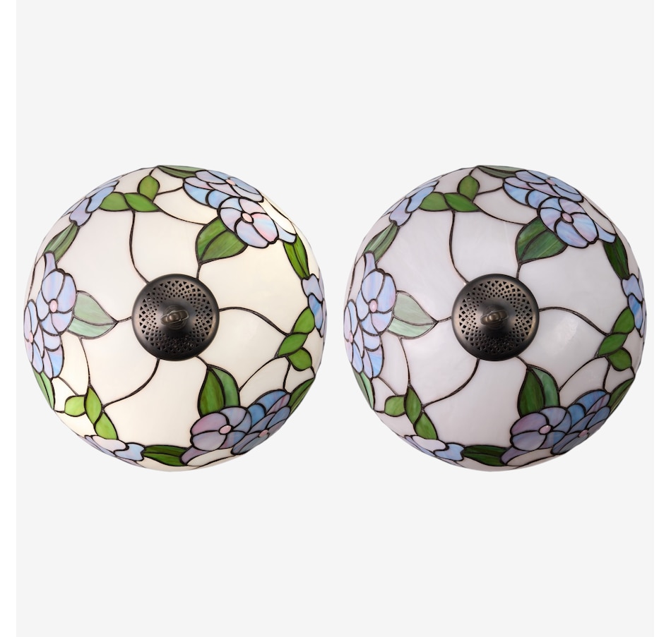 Image 106546_ALTMORE12.jpg, Product 106-546 / Price $499.99, Tiffany-Style Blue Bowl Shade Stained-Glass Table Lamp (24.75"H) from Tiffany Style Lighting on TSC.ca's Home & Garden department