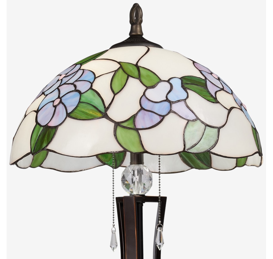 Image 106546_ALTMORE2.jpg, Product 106-546 / Price $499.99, Tiffany-Style Blue Bowl Shade Stained-Glass Table Lamp (24.75"H) from Tiffany Style Lighting on TSC.ca's Home & Garden department