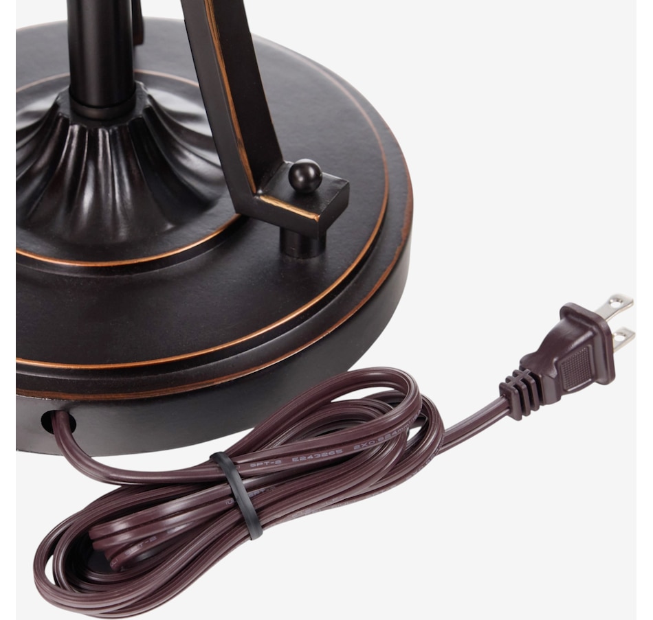 Image 106547_ALTMORE3.jpg, Product 106-547 / Price $499.99, Tiffany-Style Teal Bowl Shade Stained-Glass Table Lamp (24.75"H) from Tiffany Style Lighting on TSC.ca's Home & Garden department