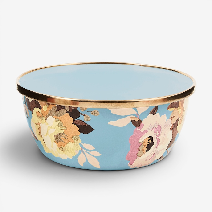 Image 106556.jpg, Product 106-556 / Price $54.00, Mackenzie-Childs Wild Rose Slate Pinch Bowl from MacKenzie Childs on TSC.ca's Kitchen department