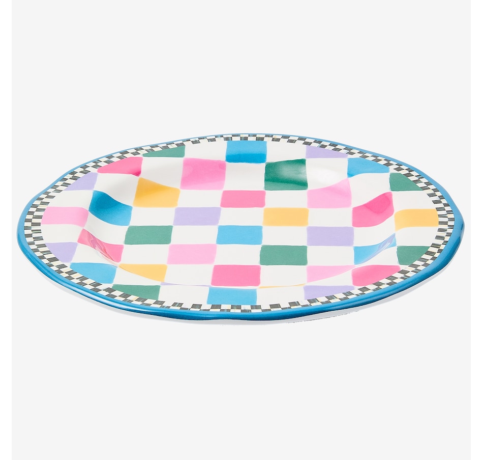 Image 106558_JAMBE.jpg, Product 106-558 / Price $109.00, Mackenzie-Childs Pattern Melamine Salad Plates (set of 4) from MacKenzie Childs on TSC.ca's Kitchen department