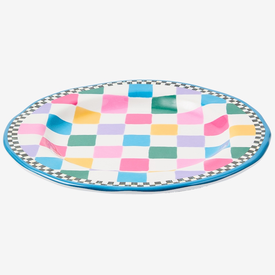 Image 106558_JAMBE.jpg, Product 106-558 / Price $125.00, Mackenzie-Childs Pattern Melamine Salad Plates (set of 4) from MacKenzie Childs on TSC.ca's Kitchen department