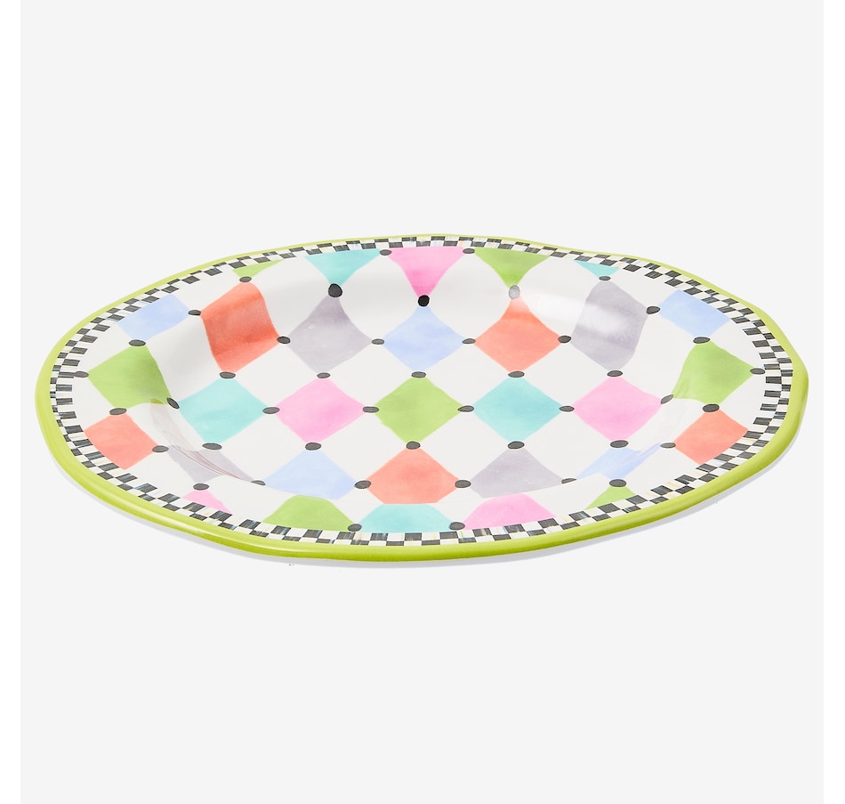 Image 106558_PALSS.jpg, Product 106-558 / Price $109.00, Mackenzie-Childs Pattern Melamine Salad Plates (set of 4) from MacKenzie Childs on TSC.ca's Kitchen department