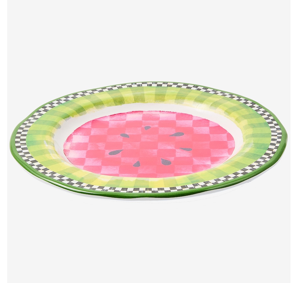 Image 106558_WAM.jpg, Product 106-558 / Price $109.00, Mackenzie-Childs Pattern Melamine Salad Plates (set of 4) from MacKenzie Childs on TSC.ca's Kitchen department