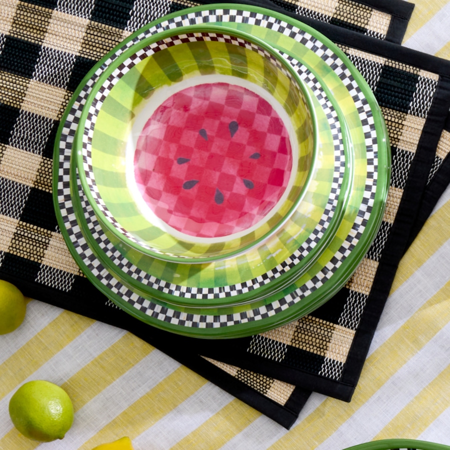 Image 106559_ALTMORE1.jpg, Product 106-559 / Price $110.00, Mackenzie-Childs Pattern Melamine Bowls (set of 4) from MacKenzie Childs on TSC.ca's Kitchen department