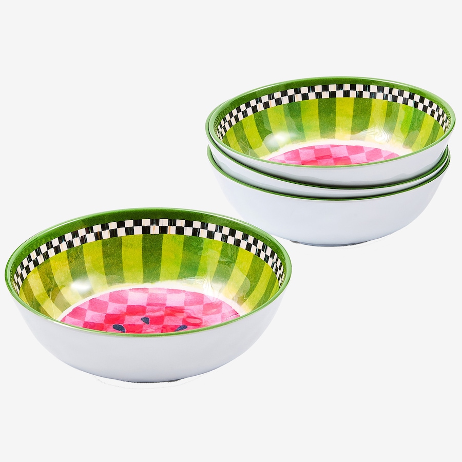 Image 106559_WAM.jpg, Product 106-559 / Price $110.00, Mackenzie-Childs Pattern Melamine Bowls (set of 4) from MacKenzie Childs on TSC.ca's Kitchen department