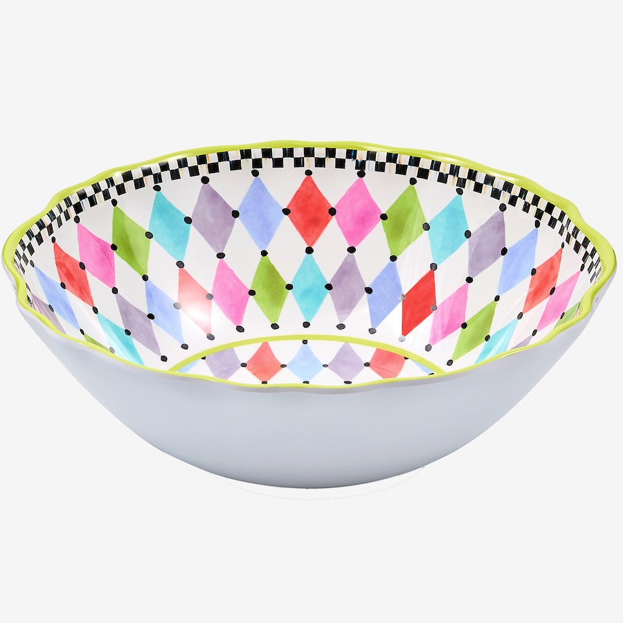 Image 106560_ALTMORE2.jpg, Product 106-560 / Price $84.00, Mackenzie-Childs Pattern Melamine Serving Bowl from MacKenzie Childs on TSC.ca's Kitchen department