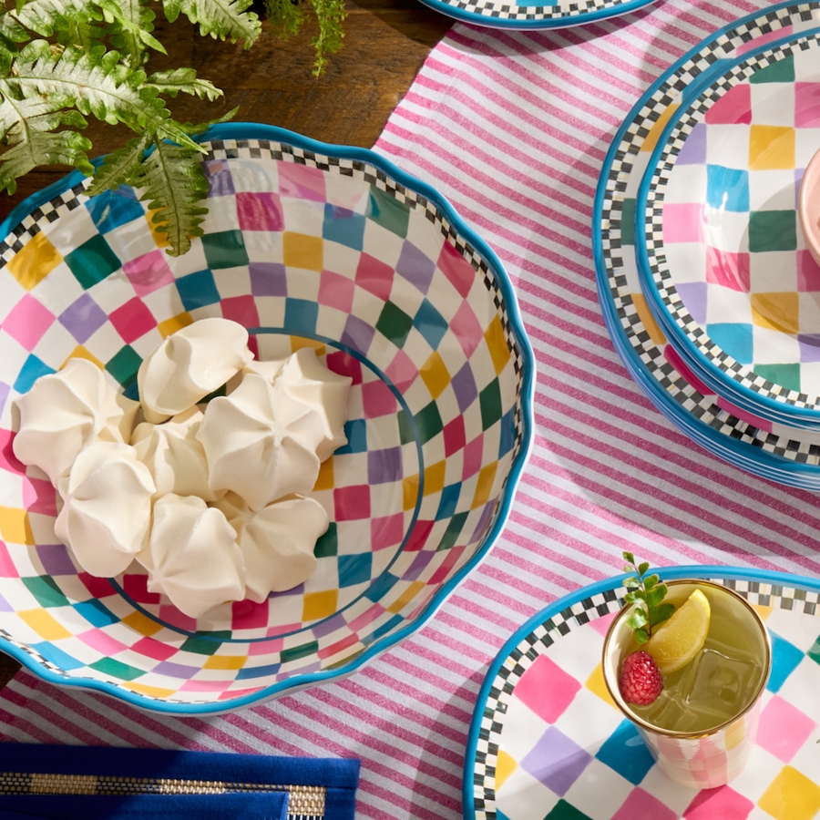 Image 106560_ALTMORE3.jpg, Product 106-560 / Price $84.00, Mackenzie-Childs Pattern Melamine Serving Bowl from MacKenzie Childs on TSC.ca's Kitchen department