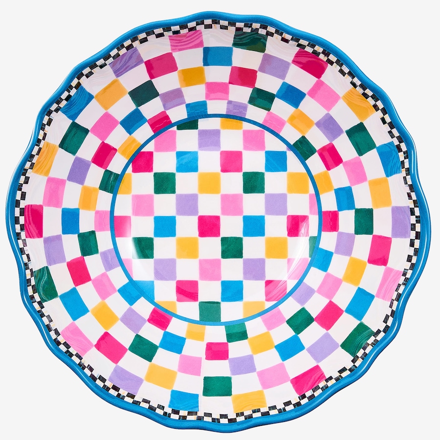 Image 106560_JAMBE.jpg, Product 106-560 / Price $84.00, Mackenzie-Childs Pattern Melamine Serving Bowl from MacKenzie Childs on TSC.ca's Kitchen department