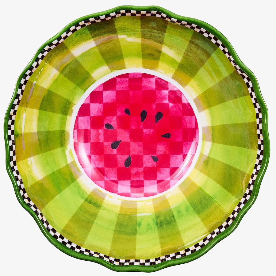 Image 106560_WAM.jpg, Product 106-560 / Price $84.00, Mackenzie-Childs Pattern Melamine Serving Bowl from MacKenzie Childs on TSC.ca's Kitchen department
