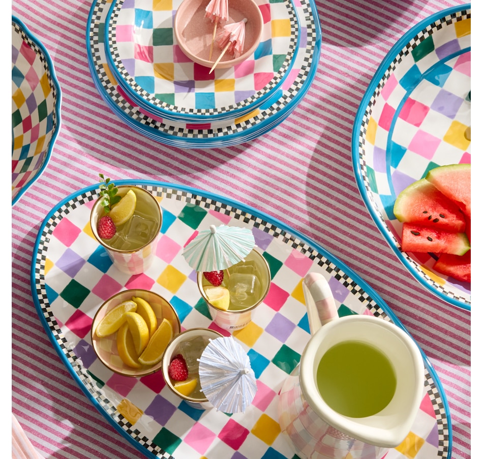 Image 106562_ALTMORE1.jpg, Product 106-562 / Price $84.00, Mackenzie-Childs Pattern Melamine Oval Platter from MacKenzie Childs on TSC.ca's Kitchen department