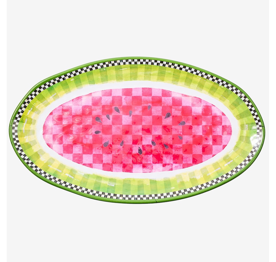 Image 106562_ALTMORE3.jpg, Product 106-562 / Price $84.00, Mackenzie-Childs Pattern Melamine Oval Platter from MacKenzie Childs on TSC.ca's Kitchen department