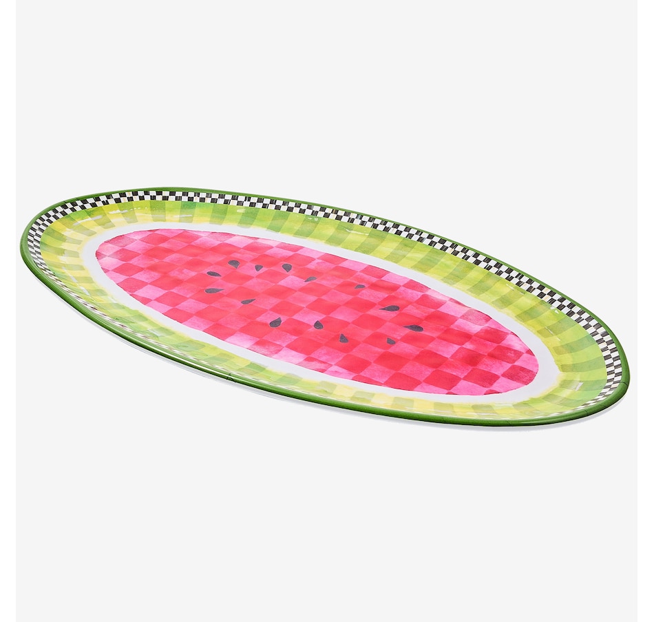 Image 106562_WAM.jpg, Product 106-562 / Price $84.00, Mackenzie-Childs Pattern Melamine Oval Platter from MacKenzie Childs on TSC.ca's Kitchen department