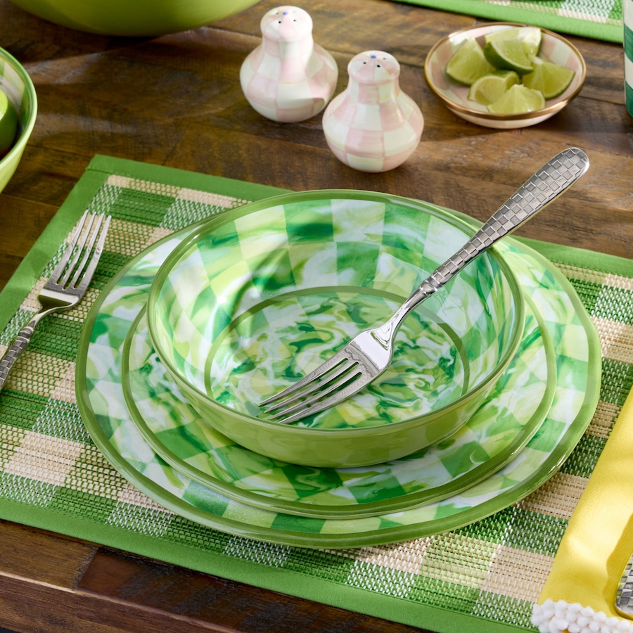 Image 106565_ALTMORE2.jpg, Product 106-565 / Price $110.00, Mackenzie-Childs Marble Check Small Melamine Bowls (set of 4) from MacKenzie Childs on TSC.ca's Kitchen department