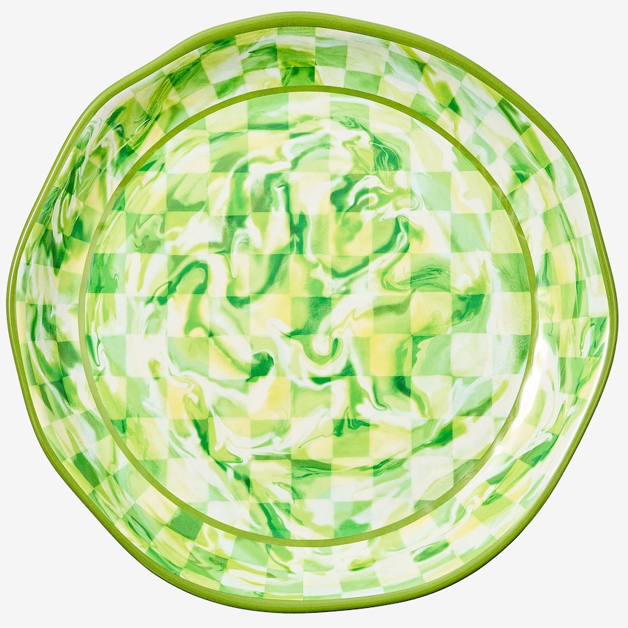 Image 106567_ALTMORE3.jpg, Product 106-567 / Price $84.00, Mackenzie-Childs Marble Check Melamine Large Platter from MacKenzie Childs on TSC.ca's Kitchen department
