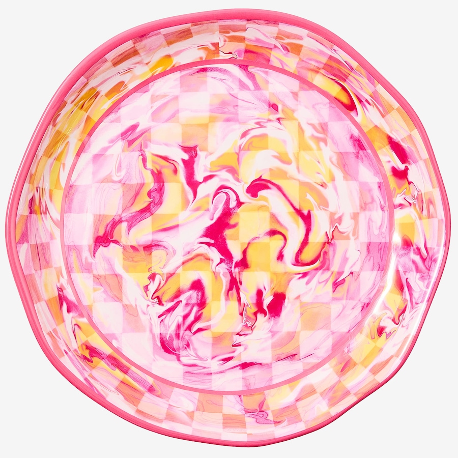 Image 106567_ALTMORE5.jpg, Product 106-567 / Price $84.00, Mackenzie-Childs Marble Check Melamine Large Platter from MacKenzie Childs on TSC.ca's Kitchen department