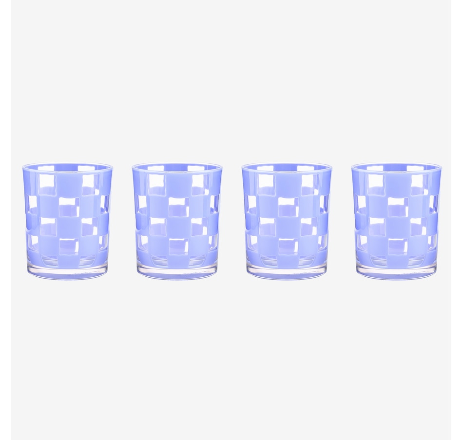 Image 106569_BLU.jpg, Product 106-569 / Price $69.00, Mackenzie-Childs Acrylic Tumblers (set of 4) from MacKenzie Childs on TSC.ca's Kitchen department