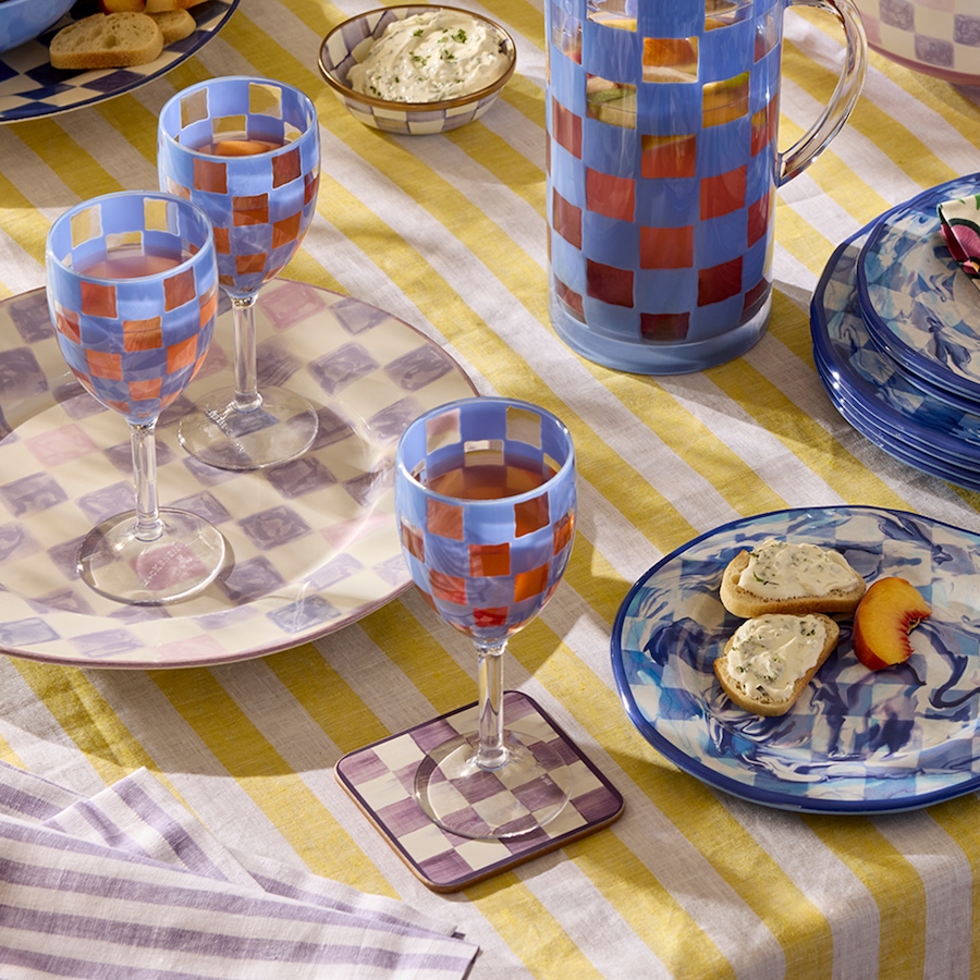 Image 106571_ALTMORE2.jpg, Product 106-571 / Price $69.00, Mackenzie-Childs Acrylic Wine Goblets (set of 4) from MacKenzie Childs on TSC.ca's Kitchen department