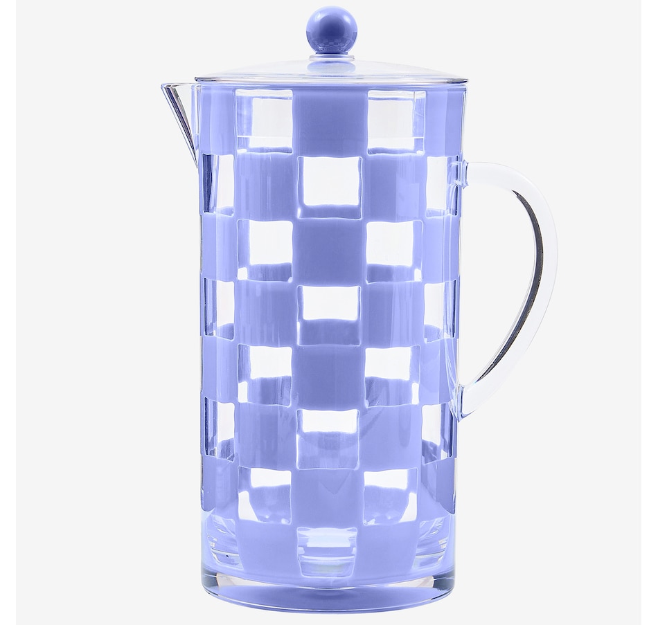 Image 106572_BLU.jpg, Product 106-572 / Price $60.00, Mackenzie-Childs Acrylic Pitcher from MacKenzie Childs on TSC.ca's Kitchen department