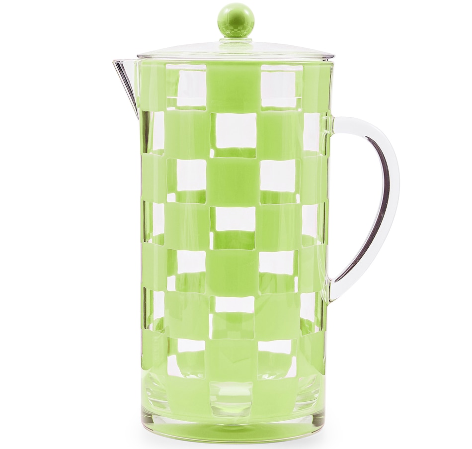 Image 106572_GRN.jpg, Product 106-572 / Price $60.00, Mackenzie-Childs Acrylic Pitcher from MacKenzie Childs on TSC.ca's Kitchen department