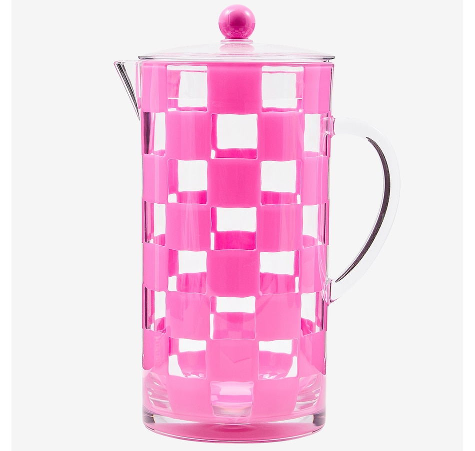 Image 106572_PNK.jpg, Product 106-572 / Price $60.00, Mackenzie-Childs Acrylic Pitcher from MacKenzie Childs on TSC.ca's Kitchen department