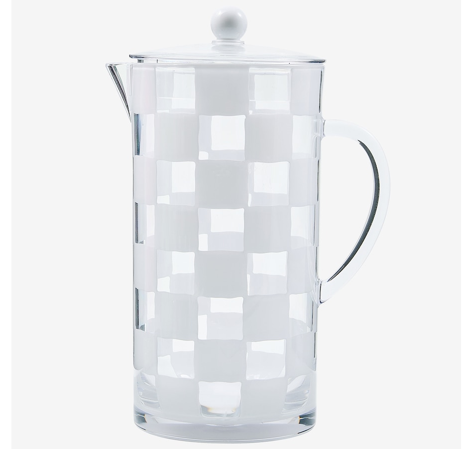 Image 106572_WHT.jpg, Product 106-572 / Price $60.00, Mackenzie-Childs Acrylic Pitcher from MacKenzie Childs on TSC.ca's Kitchen department