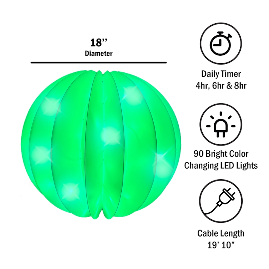 Image 106683_ALTMORE1.jpg, Product 106-683 / Price $39.99, Holiday Memories Twinkler 18" Foldable Orb from Holiday Memories on TSC.ca's Home & Garden department