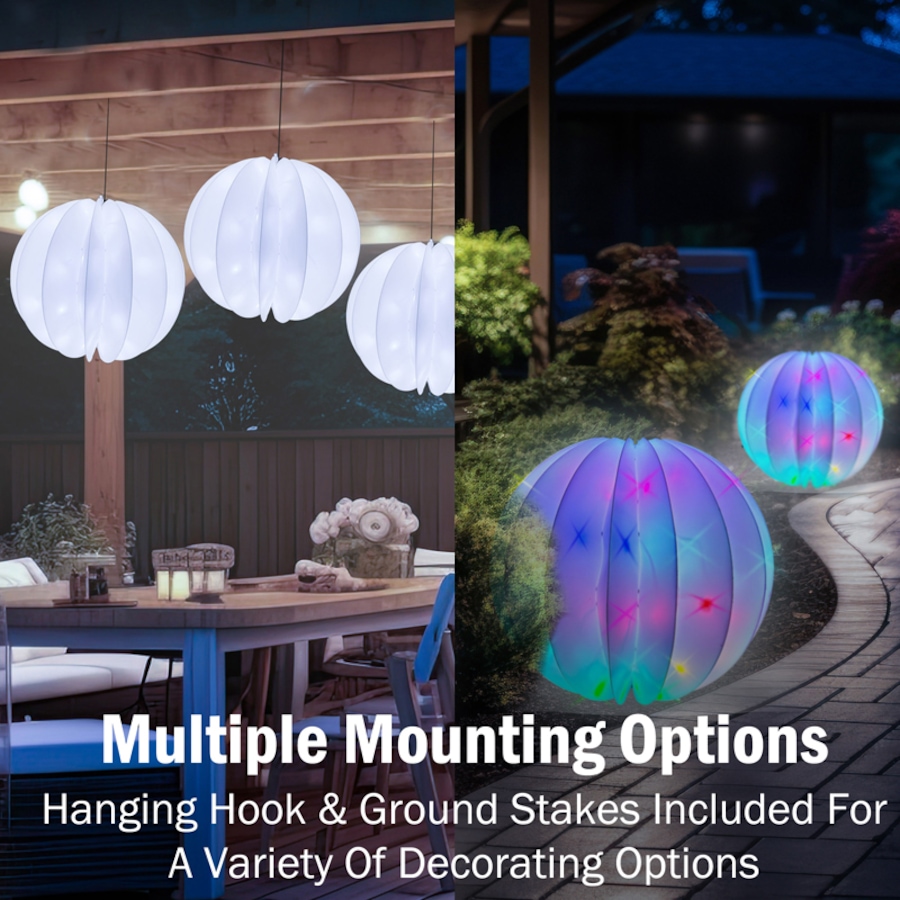 Image 106683_ALTMORE18.jpg, Product 106-683 / Price $39.99, Holiday Memories Twinkler 18" Foldable Orb from Holiday Memories on TSC.ca's Home & Garden department