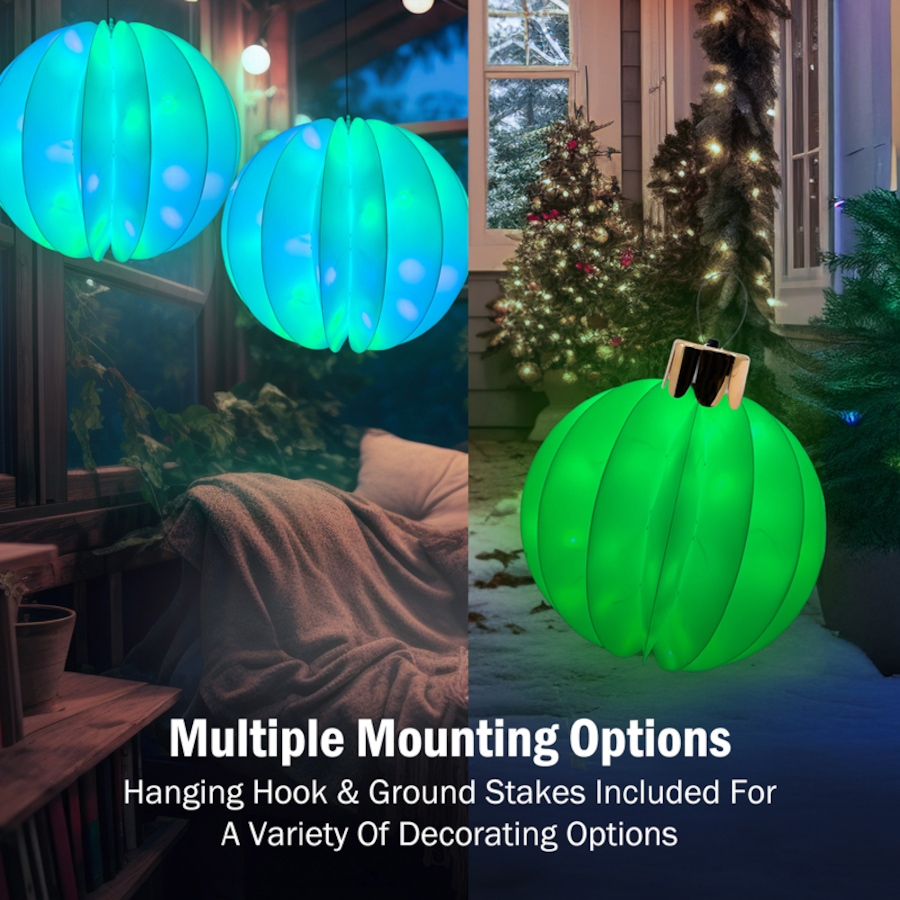 Image 106683_ALTMORE5.jpg, Product 106-683 / Price $39.99, Holiday Memories Twinkler 18" Foldable Orb from Holiday Memories on TSC.ca's Home & Garden department