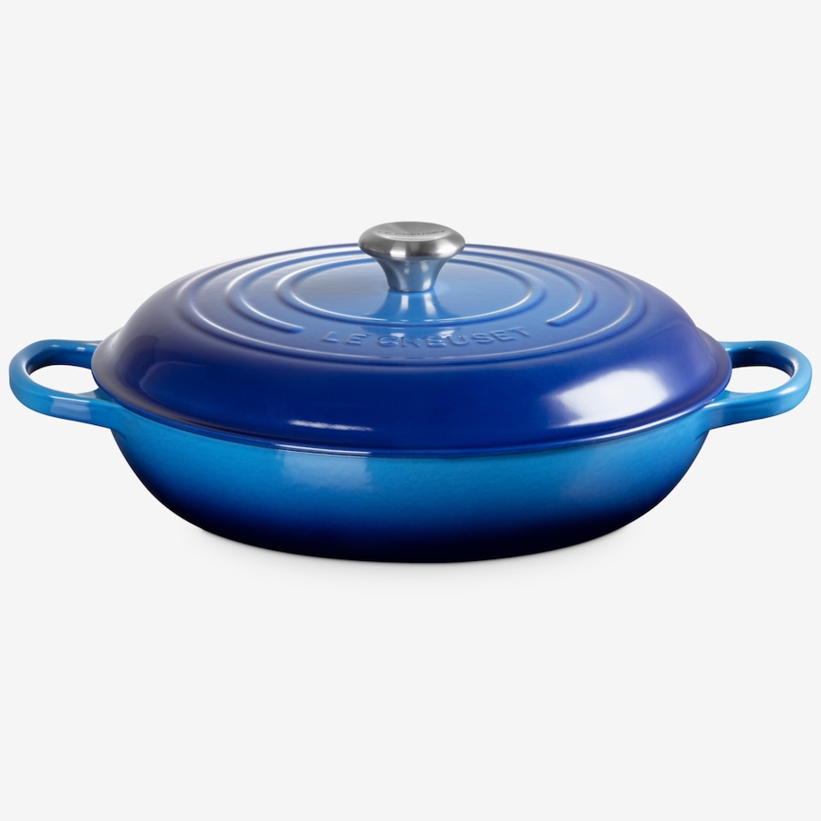 Image 106690_BBY.jpg, Product 106-690 / Price $439.00, Le Creuset Signature 4.7 L Cast Iron Braiser with Stainless Steel Knob from Le Creuset on TSC.ca's Kitchen department