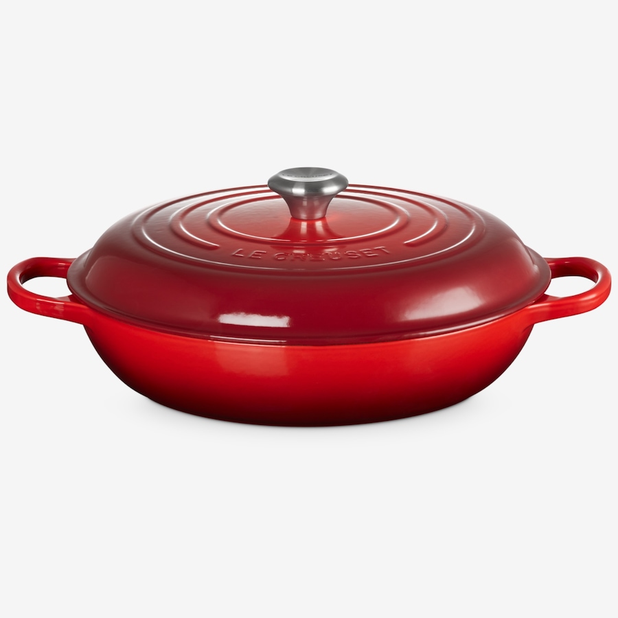 Image 106690_CER.jpg, Product 106-690 / Price $439.00, Le Creuset Signature 4.7 L Cast Iron Braiser with Stainless Steel Knob from Le Creuset on TSC.ca's Kitchen department