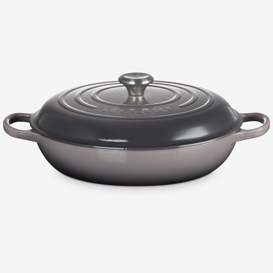 Image 106690_OYS.jpg, Product 106-690 / Price $439.00, Le Creuset Signature 4.7 L Cast Iron Braiser with Stainless Steel Knob from Le Creuset on TSC.ca's Kitchen department
