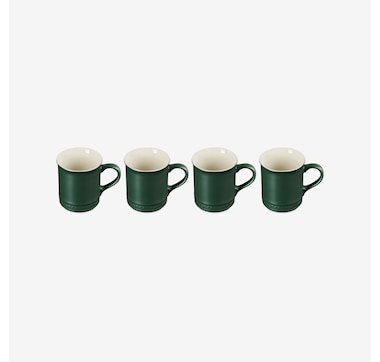 Le Creuset Stoneware Classic 0.4L Mugs (4-piece set, forêt)