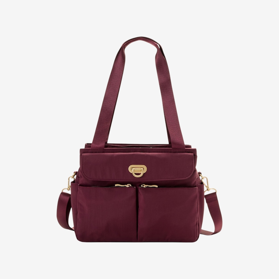 Image 107152_JAM.jpg, Product 107-152 / Price $149.99, Baggallini Coastal Flip Lock Satchel from Baggallini on TSC.ca's Fashion department