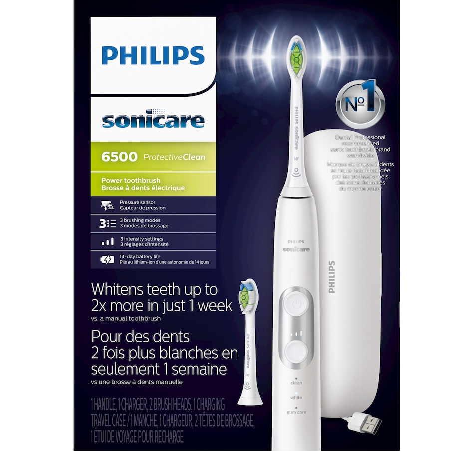 Image 109834_ALTMORE5.jpg, Product 109-834 / Price $119.99, Philips Sonicare ProtectiveClean 6500 Power Toothbrush from Philips on TSC.ca's Beauty department