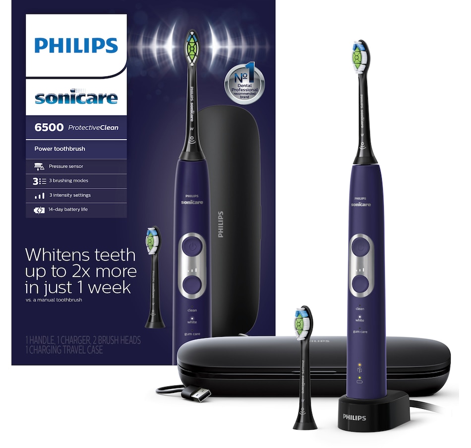 Image 109834_PUR.jpg, Product 109-834 / Price $119.99, Philips Sonicare ProtectiveClean 6500 Power Toothbrush from Philips on TSC.ca's Beauty department