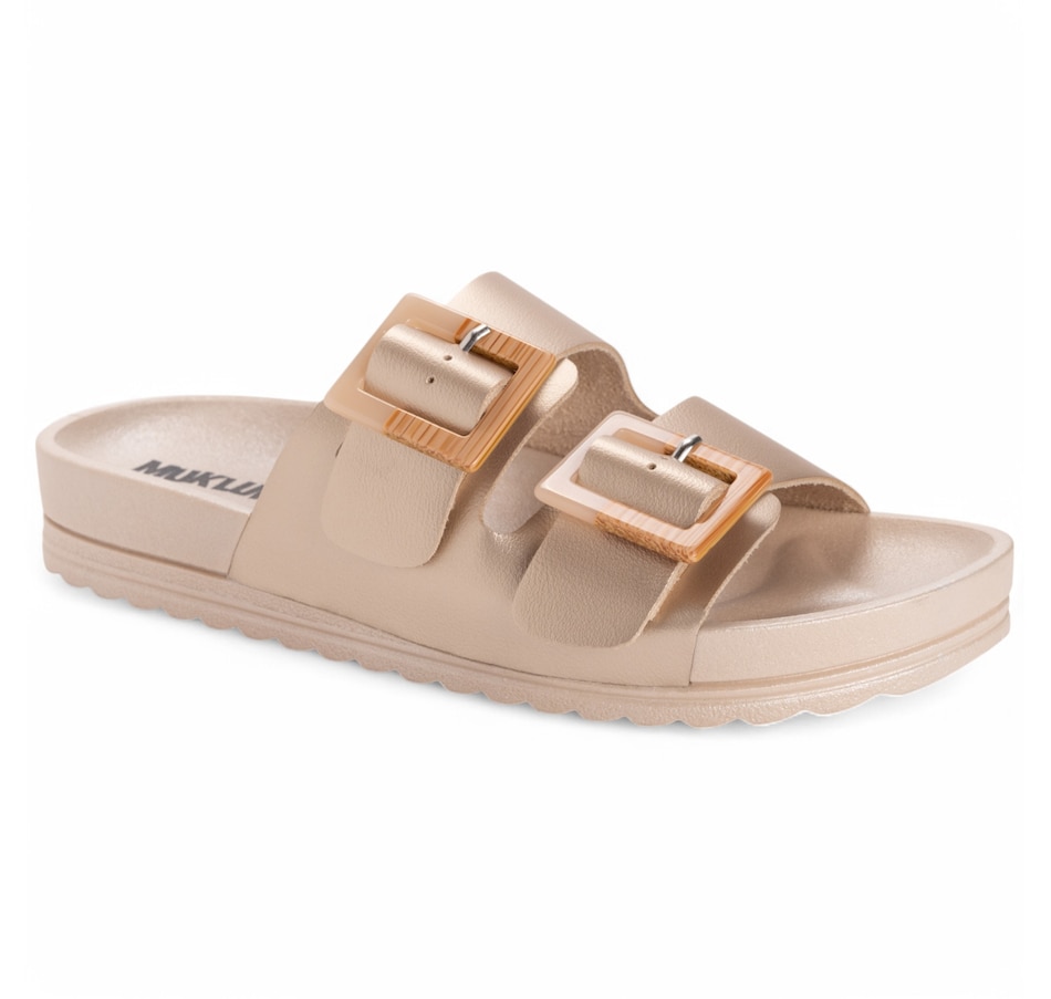 Image 110156_SGOLD.jpg, Product 110-156 / Price $29.33, Muk Luks Isabelle Buckle Sandal from Muk Luks on TSC.ca's Shoes department