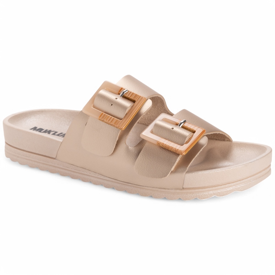 Image 110156_SGOLD.jpg, Product 110-156 / Price $29.33, Muk Luks Isabelle Buckle Sandal from Muk Luks on TSC.ca's Shoes department